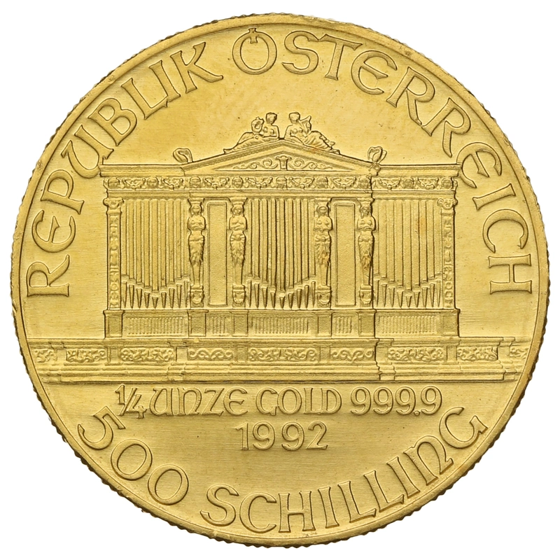 1992 1/4oz Austrian Gold Philharmonic Coin