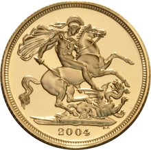 2004 Proof Gold Sovereign Boxed
