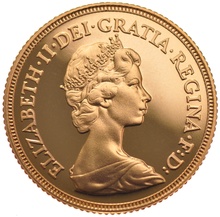 1982 Gold Sovereign - Elizabeth II Decimal head - Proof no box