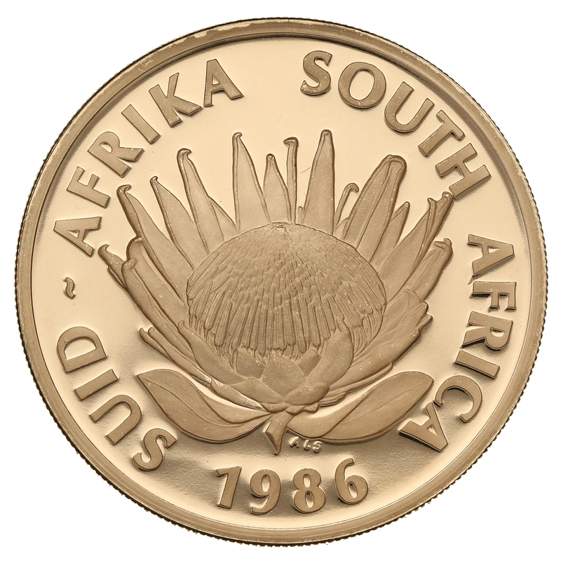 1986 Protea 1oz Proof Gold Coin