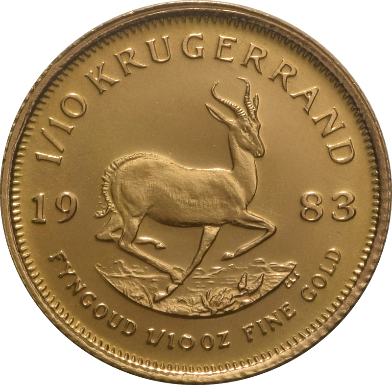1983 1/10oz Krugerrand Gold Coin