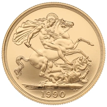 1990 Proof £2 Coin Gold Double Sovereign