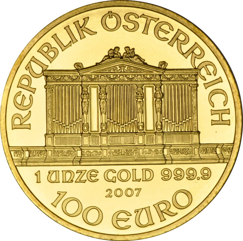 2007 Austrian Gold Philharmonic Coin 1oz