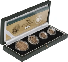 2002 Proof Gold Sovereign 4 Coin Set Boxed