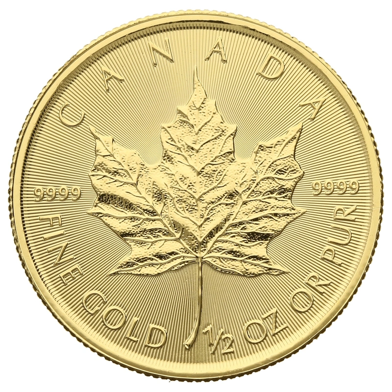 2019 1/2oz Canadian Maple Leaf Gold Coin