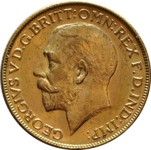 1914 Gold Sovereign Coin George V Melbourne