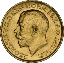 1913 Gold Sovereign - King George V - S