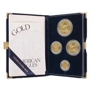 2002 Proof Gold Eagle 4 Coin Set Boxed