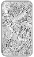 2024 Perth Mint 1oz Dragon Rectangular Silver Bar (Coin)