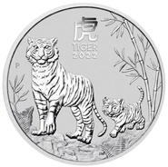 2022 Year of the Tiger Silver Coin 1oz Perth Mint Australian Lunar Series