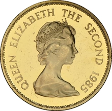 $1000 Hong Kong Gold Coin 1985 Year of the Ox