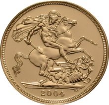 2004 Gold Sovereign - Elizabeth II Fourth Head