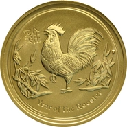 2017 Year of the Rooster Gold Coin 1oz Perth Mint Australian Lunar Series