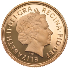 2012 Proof Gold Half Sovereign Elizabeth II Fourth Head