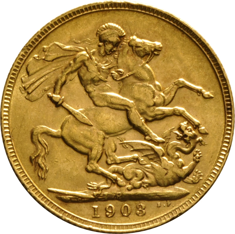 1903 Gold Sovereign Coin Edward VII Perth