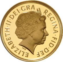 2001 Gold Sovereign - Elizabeth II Fourth head - Proof No box