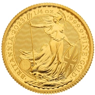 2023 1/4oz Gold Britannia Coin Queen Elizabeth II
