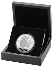 2024 Seymour Unicorn Silver Coin Tudor Beasts 1oz Proof Boxed