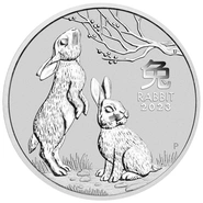 2023 Year of the Rabbit Silver Coin 1/2oz Perth Mint Australian Lunar Series