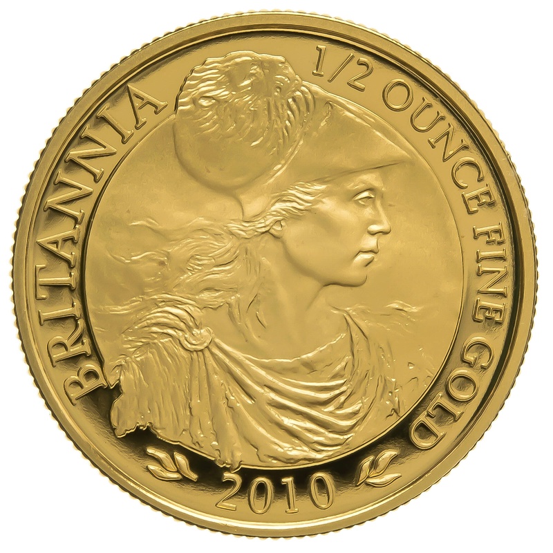 2010 Half Ounce Proof Britannia Gold Coin