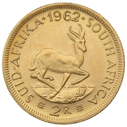 1962 R2 Gold Coin 2 Rand South Africa