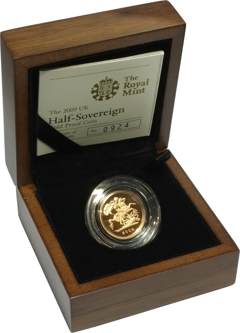 2009 Proof Gold Half Sovereign Boxed