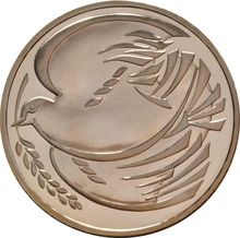 1995 Proof £2 Gold Coin Dove of Peace 1945 in Peace Goodwill