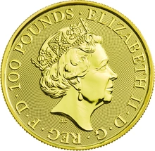 2019 1oz Falcon of the Plantagenets Gold Coin Queen's Beasts PCGS MS70