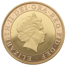 2005 Proof £2 Coin Gold Double Sovereign 60th Anniversary WWII 1945
