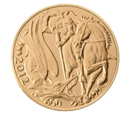 2012 Gold Half Sovereign Elizabeth II Fourth Head