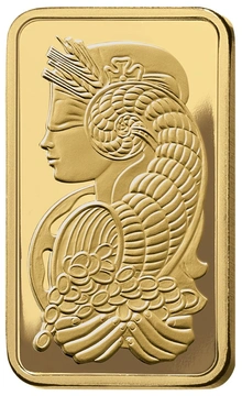 1/2oz Gold Bar PAMP Lady Fortuna Minted