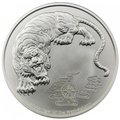 2023 Four Guardians White Tiger 1oz Silver Coin