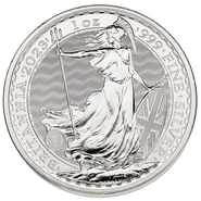 2023 1oz Silver Britannia Coin Queen Elizabeth II
