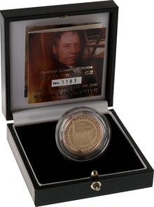 2004 Proof £2 Gold Coin Steam Locomotive Boxed