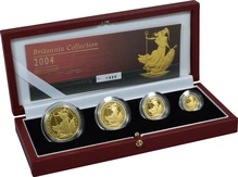 2004 Proof Gold Britannia 4 Coin Set Boxed