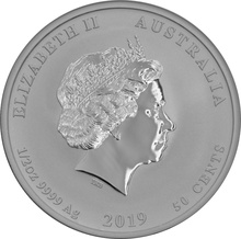 1/2oz Perth Mint Silver Year of the Pig 2019
