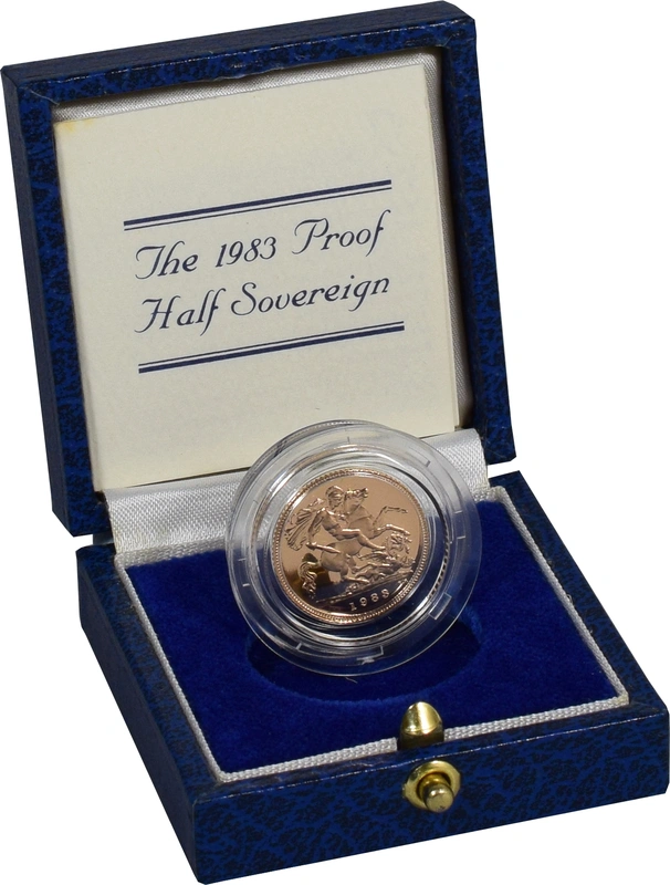 1983 Proof Gold Half Sovereign Boxed