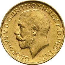 1913 Gold Sovereign Coin George V Melbourne