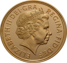 2011 Proof £5 Gold Coin (Quintuple Sovereign) - no Box or cert