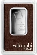 1oz Palladium Bar Valcambi