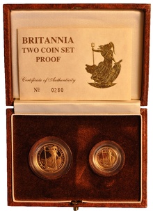 1988 Proof Britannia 2-Coin Set