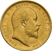 1906 Gold Sovereign Coin Edward VII Sydney