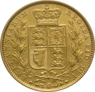 Victoria Young Head Shield back 1838 - 1887