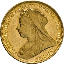 1899 Gold Sovereign Coin Queen Victoria Old Head Sydney