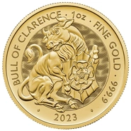 2023 Bull of Clarence Gold Coin Tudor Beasts 1oz