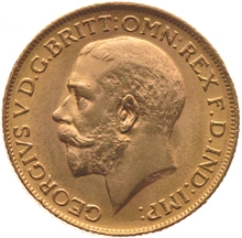 1927 Gold Half Sovereign