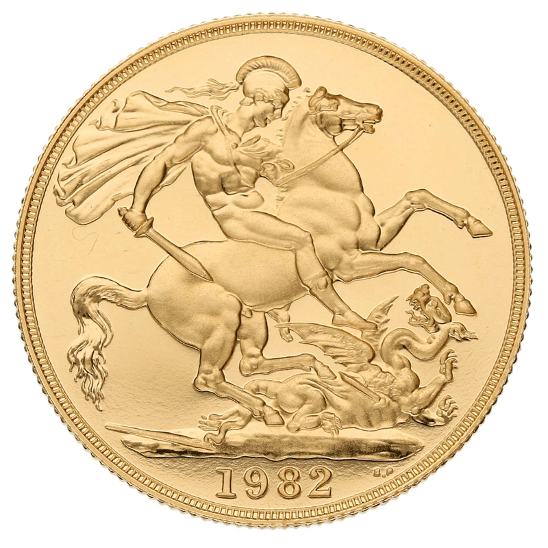 1982 Proof £2 Coin Gold Double Sovereign