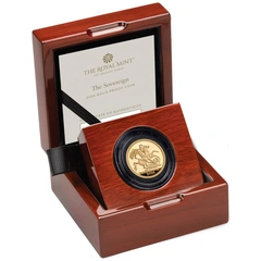 2026 Proof Gold Sovereign Coin Boxed