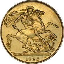1823 £2 Coin Gold Double Sovereign George IV NGC AU Details