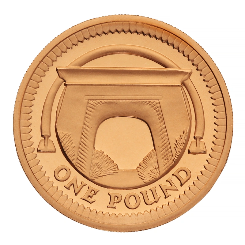 2006 Proof Gold £1 Pound Coin Egyptian Arch Bridge